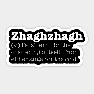 Zhaghzhagh Sticker